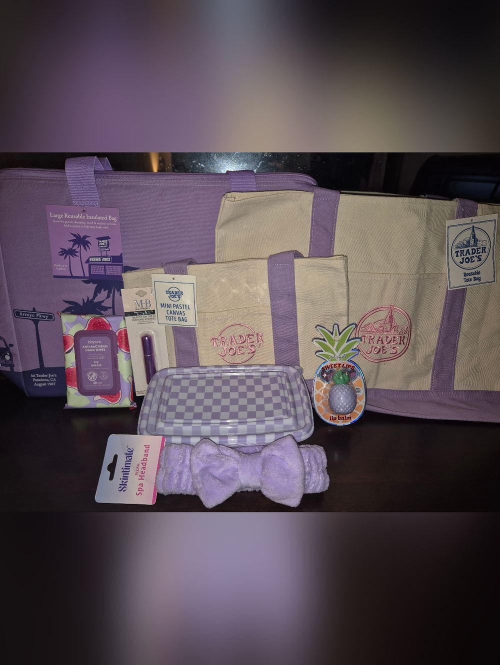 💜Trader Joe's Lavender Bag Gift Set - Picture 2 of 4